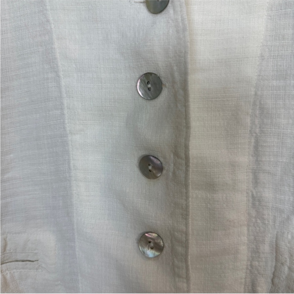Eileen Fisher White Line Blend‎ Jacket Long Sleeve Women’s Medium - Picture 3 of 5